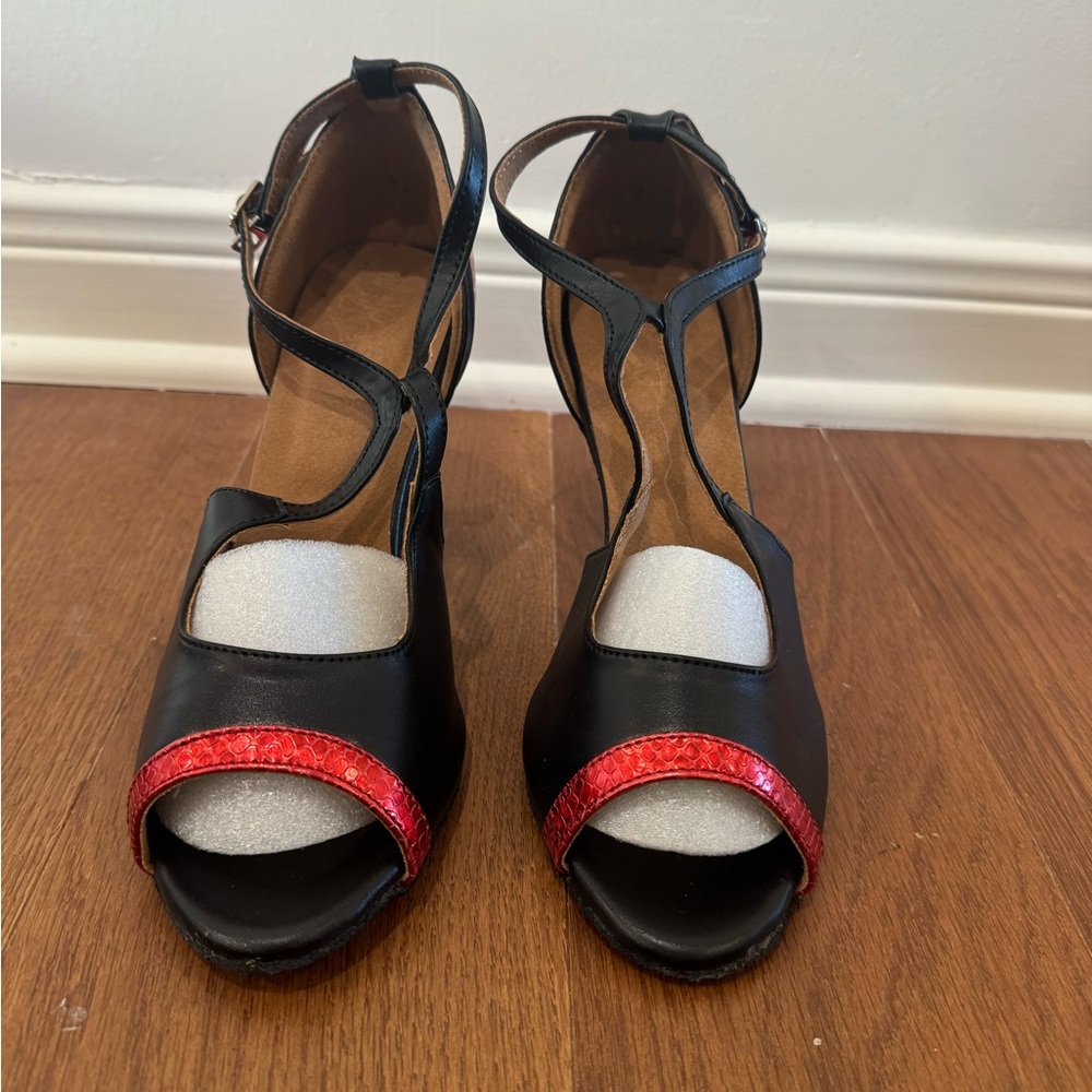 Elegant Black and Red Women's Heels